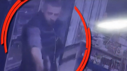 Balıkesir Edremit canisi Marketteki kanlı saldırının görüntüsü