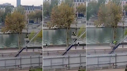 Louvre Müzesindeki hırsızlık ve soyguncularının kaçma anı ortaya çıktı