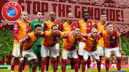 Galatasaray, UEFA’dan ceza alabilir İngiliz basınından Gazze pankartı için iddia
