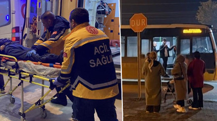 Otobüsün çarptığı adamın kalbi 4 kez durdu