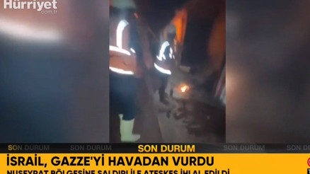 İsrail, Gazzeyi havadan vurdu
