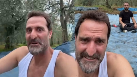 Ünlü oyuncu İznikte arsa aldı... İlk zeytin hasadını yaptı