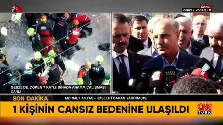 İçişleri Bakan Yardımcısı Aktaş, Gebzede çöken binaya ilişkin açıklamalarda bulundu İçişleri Bakan Yardımcısı Aktaş, Gebzede çöken binaya ilişkin açıklamalarda bulundu