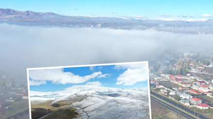 Kış bastırdı, bölge beyaza büründü Hava sıcaklığı eksi 5 dereceye kadar düştü