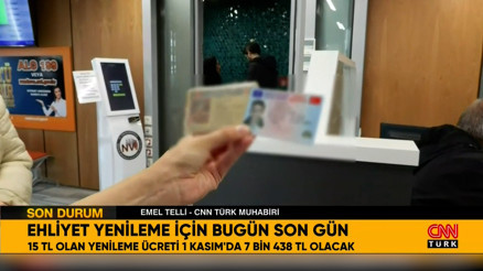 Ehliyette son gün bugün