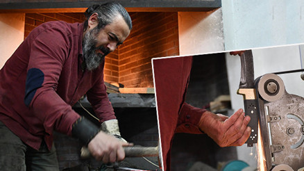 30 metrekarelik atölyede geliştirdi İlçeye gelen siyasi liderlere ve devlet büyüklerine hediye ediliyor