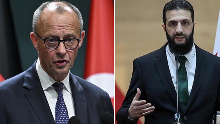 Almanya Başbakanı Merzden Suriye Cumhurbaşkanı Şaraya davet