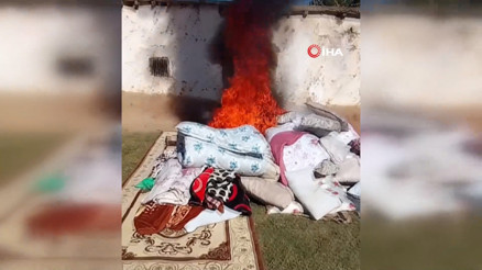 Eşyalar kendi kendine alev alıyor