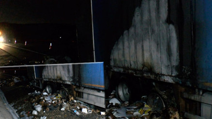 Seyir halindeki kamyon alev aldı Kuzey Marmara Otoyolu’nda korku dolu anlar