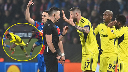 Viktoria Plzen-Fenerbahçe maçında şok karar 90+7de VAR inceledi, penaltı verilmedi