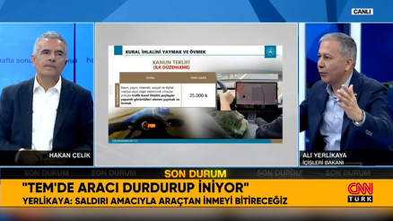 Bakan Yerlikaya CNN Türkte açıkladı: Çakarlı araç kullananlara 3 tür ceza