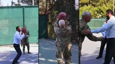 Suriye Cumhurbaşkanı Ahmed Şara, ABD’li komutanlarla sahada buluştu