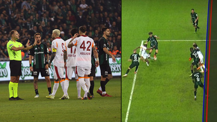 Kocaelispor - Galatasaray maçında çok konuşulan karar Osimhenin iptal edilen golü ve VAR incelemesi...