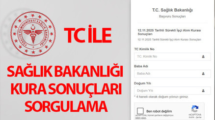 SAĞLIK BAKANLIĞI KURA SONUÇLARI SORGULAMA EKRANI (iscisonuc.saglik.gov.tr giriş sayfası): 12 Kasım 2025 TC ile Sağlık Bakanlığı 2 bin 764 işçi alımı kura sonuçları nasıl ve nereden sorgulanır