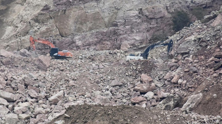 Orduda taş ocağı şantiyesinde göçük altında kalan işçinin cansız bedeni bulundu