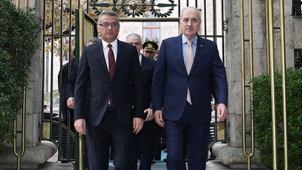 TBMM Başkanı Kurtulmuş, KKTC Cumhurbaşkanı Erhürman ile bir araya geldi TBMM Başkanı Kurtulmuş, KKTC Cumhurbaşkanı Erhürman ile bir araya geldi