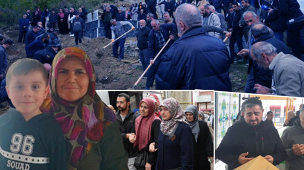 Kaybolduktan 9 gün sonra cansız bedenleri bulunmuştu Anne ve 5 yaşındaki oğlu son yolculuğuna uğurlandı Kaybolduktan 9 gün sonra cansız bedenleri bulunmuştu Anne ve 5 yaşındaki oğlu son yolculuğuna uğurlandı