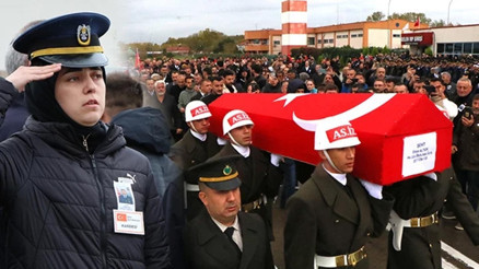 Şehit Emre Altınoka acı veda: Şehit ağabeyini asker selamıyla karşıladı