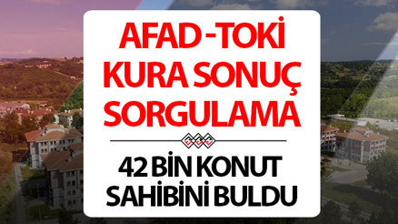 Kahramanmaraş, Gaziantep, Hatay ve Malatya TOKİ kura sonuçları sorgulama ekranı...42 bin TOKİ kura sonuçları ile sahibini buluyor