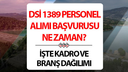 İŞKUR DSİ 1389 PERSONEL ALIMI BAŞVURU ŞARTLARI VE SON TARİHİ 2025 || Devlet Su İşleri Genel Müdürlüğü (DSİ) 1389 işçi alımı başvurusu ne zaman bitecek, başvuru şartları neler, başvurular nasıl yapılır Tarım ve Orman Bakanlığı DSİ personel alımı kadrolar, branşlar ve başvuru takvimi belli oldu
