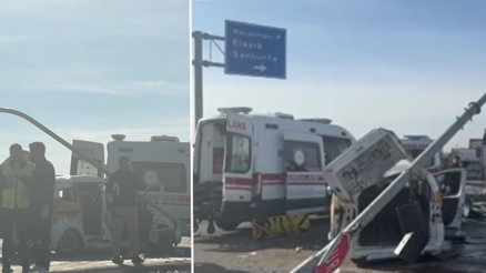 Diyarbakırda feci kaza: Ölü ve yaralılar var Tır çarptığı iki aracı metrelerce sürüklemiş