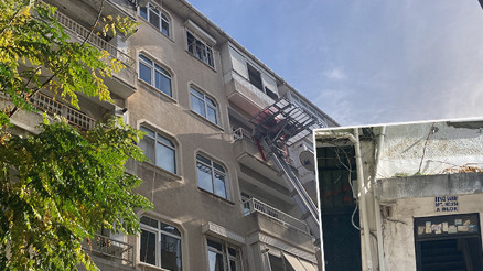 Kocaelide 5 katlı binada endişelendiren görüntü: Ekipler mühürledi