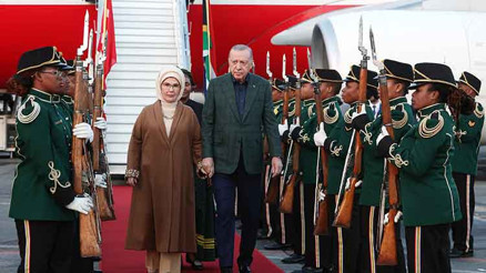 Cumhurbaşkanı Erdoğan Güney Afrikada