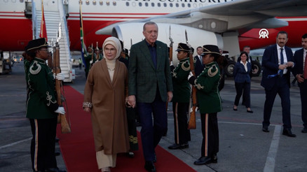 Cumhurbaşkanı Erdoğan, G20 Liderler Zirvesi için Güney Afrikaya geldi