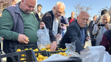 Hatayda üreticiler, alıcı çıkmayan tonlarca mandalinayı ücretsiz dağıttı