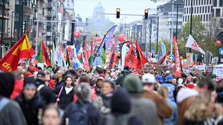 Belçikada grev başladı: Hayat durma noktasına geldi