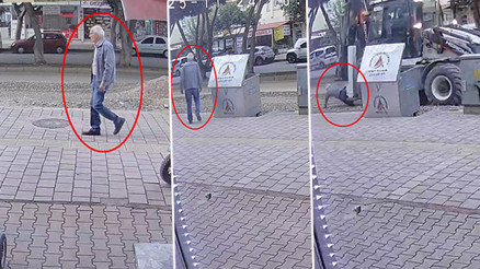 Ekmek almaya gitti hayatından oldu Kepçenin altında kalan yaşlı adamın görüntüleri ortaya çıktı
