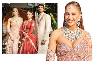 Hint düğününde sahneye çıktı