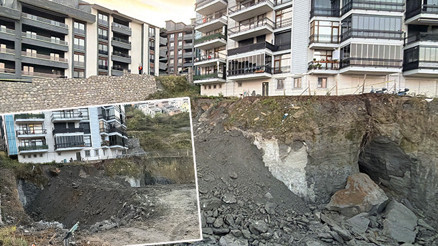 Bartında toprak kayması: 70 kişi evlerinden tahliye edildi