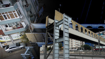 Yıkılması isteniyordu: Evi gösteren üst geçit için 1 metrelik karar