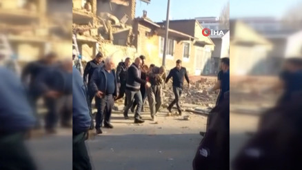 Erzurumda doğal gaz patlaması