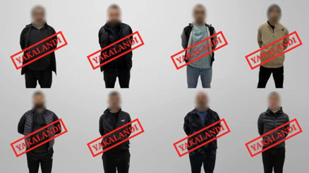Kırmızı bültenle ve ulusal seviyede aranan 8 suçlu Türkiyeye getirildi