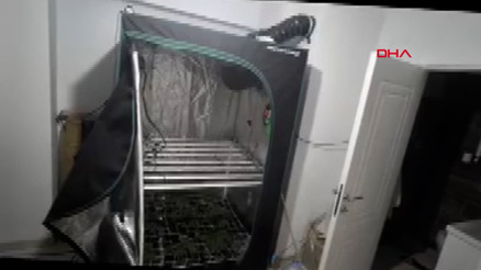 Evlerinde iklimlendirme sistemi kurup uyuşturucu imal eden 3 şüpheliye gözaltı