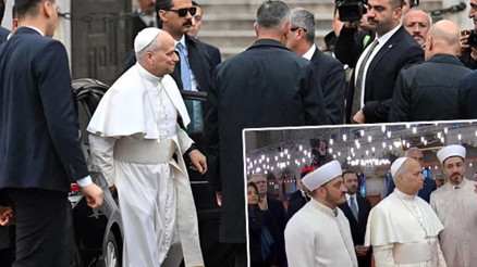 Vatikan Devlet Başkanı Papa 14. Leodan Sultanahmet Camiine ziyaret