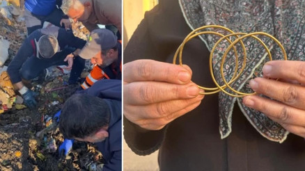 10 yıllık birikim olan altınlarını yolda düşürdü 40 tonluk çöplükte aranarak bulundu 10 yıllık birikim olan altınlarını yolda düşürdü 40 tonluk çöplükte aranarak bulundu