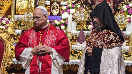 Papa 14. Leo, Kumkapı Meryem Ana Patriklik Kilisesini ziyaret etti