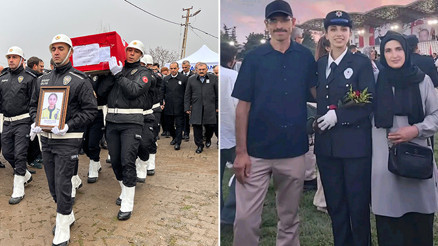 Şehit polis memuru Hatice Ünal, son yolculuğuna uğurlandı