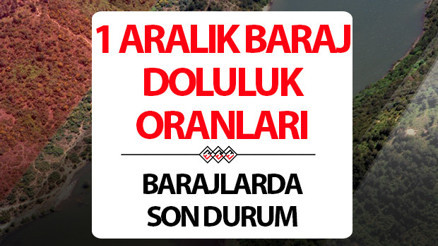 İSKİ İSTANBUL BARAJ DOLULUK ORANLARI 1 ARALIK | İSKİ Baraj doluluk oranı yüzdesi kaç oldu