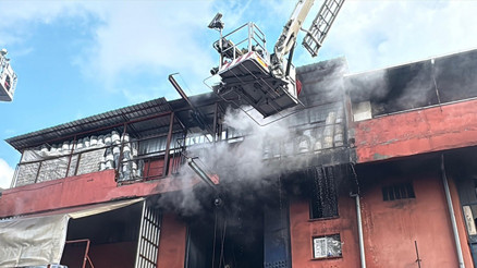 İstanbuldaki imalathanede yangın