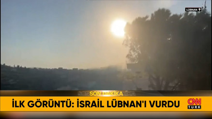 İsrail, Lübnanı vurdu İlk görüntüler