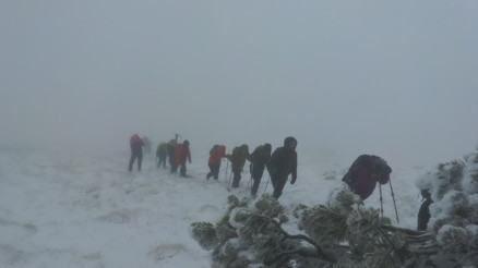 ‘Kışa merhaba’ tırmanışı