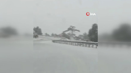 Denizlinin yüksek kesimlerinde kar yağışı etkili oldu
