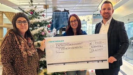 Nürnbergde bağış teslimi