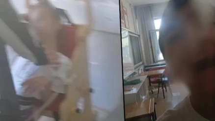 Otizmli öğrencilerin iple bağlanıp ders işlenmesine inceleme