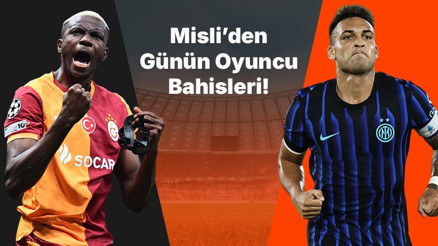 Şampiyonlar Ligi golcüsü Osimhen Inter’de Martinez attığı gollerle takımını sırtlıyor… İşte Misli’den günün oyuncu bahisleri