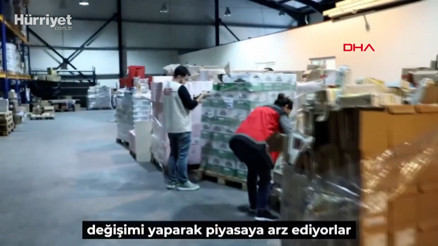 Antalya’da tarihi geçmiş gıdaların piyasaya sürülmek üzere etiketinin değiştirildiği depoya baskın